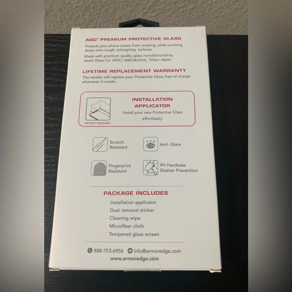 Armor Edge Protective Glass Tempered Screen Protector iPhone X